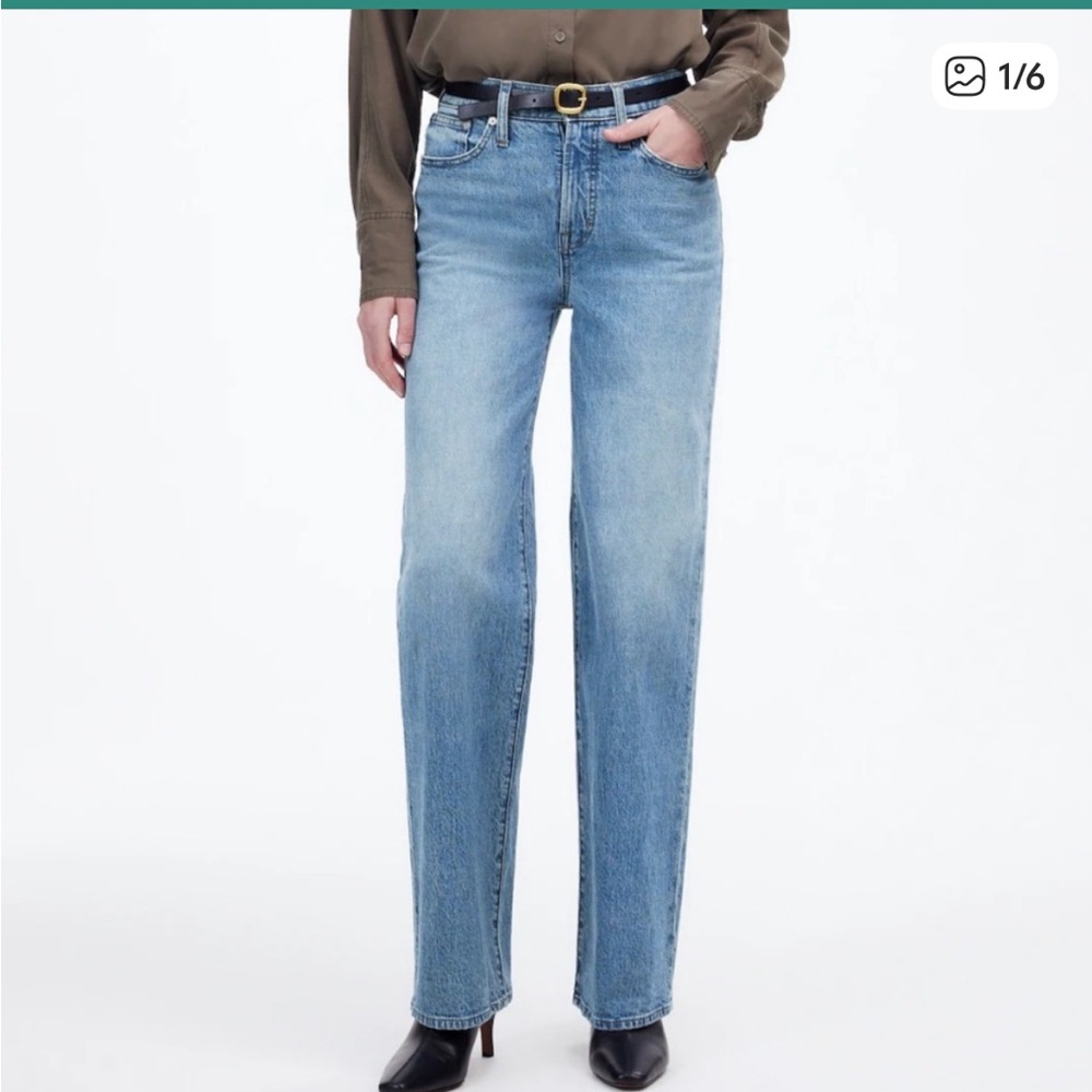 Madewell enmore wash The Petite Perfect Vintage Wide-Leg Jean